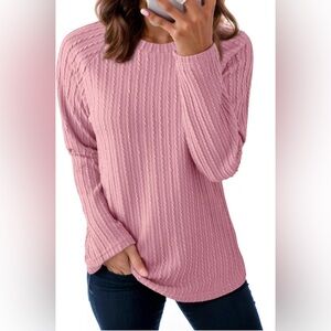 NWT Dokotoo Womens Tops Long Sleeve Lightweight Shirts Trendy Tops Crewneck